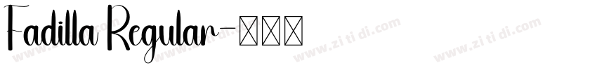 Fadilla Regular字体转换